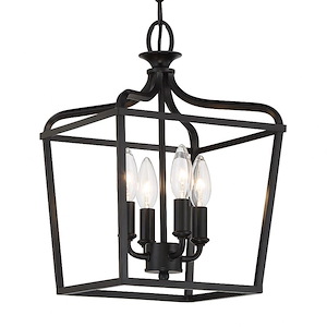 Elizabeth Chase - 4 Light Convertible Foyer-15 Inches Tall and 10 Inches Wide - 1318734