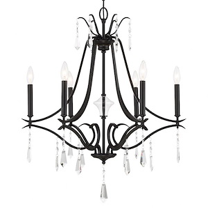 Elizabeth Chase - 6 Light Chandelier-31.75 Inches Tall and 26.75 Inches Wide - 1318998