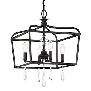 Elizabeth Chase - 4 Light Convertible Foyer-19.25 Inches Tall and 14.13 Inches Wide - 1318965