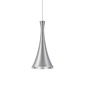 Slearv Court 10W 1 LED Cord Mini Pendant with Flat Canopy 7.88 x 16.85 In - 1417360