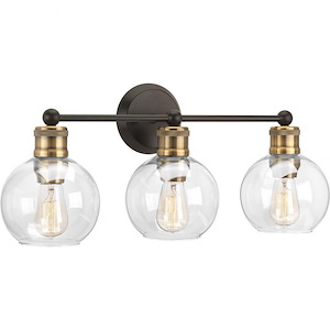Howe By-Pass - 3 Light - Sphere Shade in Coastal style - 24.5 Inches wide by 10.88 Inches high - 1408779