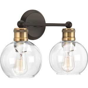 Howe By-Pass - 2 Light - Sphere Shade in Coastal style - 15.5 Inches wide by 10.88 Inches high - 1408602