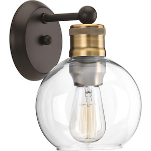Howe By-Pass - 1 Light - Sphere Shade in Coastal style - 6.5 Inches wide by 9.5 Inches high - 1408612
