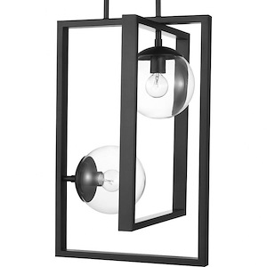 Pit Lane - Pendants Light - 2 Light - Globe Shade in Luxe and Mid-Century Modern style - 13.5 Inches wide by 20.5 Inches high - 1408880