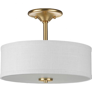 Mary Woodlands - 2 Light Semi-Flush Mount In New Traditional Style-10.13 Inches Tall and 13 Inches Wide - 1407468