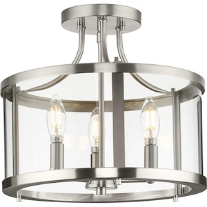 Pocohontas Crescent - 3 Light Flush Mount In New Traditional Style-12.12 Inches Tall and 13 Inches Wide - 1407199