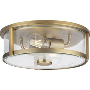 Pocohontas Crescent - 2 Light Flush Mount In New Traditional Style-4.37 Inches Tall and 12.62 Inches Wide - 1407176