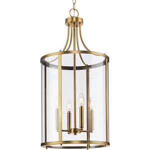 Pocohontas Crescent - 4 Light Foyer In New Traditional Style-30.62 Inches Tall and 15 Inches Wide - 1319798