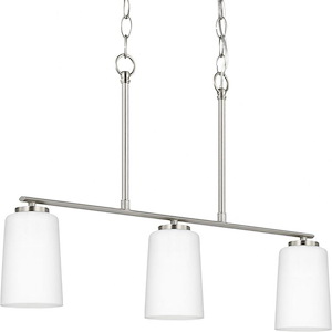 Allerton Meadow - 3 Light Linear Chandelier In Contemporary Style-17 Inches Tall and 4 Inches Wide - 1407097