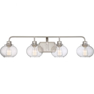 Albion Oval 4 Light Transitional Extra Large Bathroom Light Fixture Approved for Damp Locations - 1245800