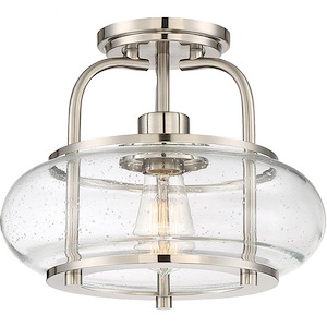 Albion Oval - 1 Light Semi-Flush Mount - 1245692