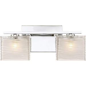 Kiln Wood 2 Light Transitional Bathroom Light Fixture - 1246169