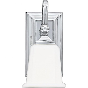 Balmoral South 1 Light Transitional Bathroom Light Fixture Approved for Damp Locations - 1247249