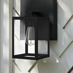 Combe Trees - 1 Light Outdoor Wall Lantern In Industrial Style-10 Inches Tall and 5.75 Inches Wide - 1281573