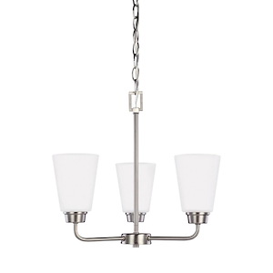 Hexham Court - 9.5W Three Light Chandelier - 1248253