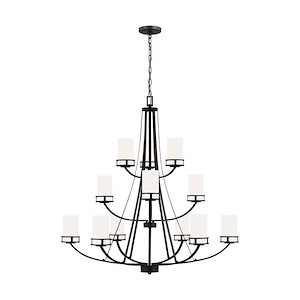 Craftsman Farmhouse Twelve Light Chandelier - 1248458