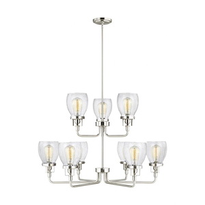 Nelson Farm - 32 Inch 72W 9 LED Up Chandelier - 1248576