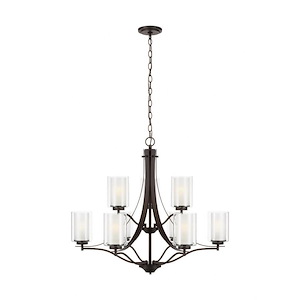 Traditional Nine Light Chandelier - 1248640