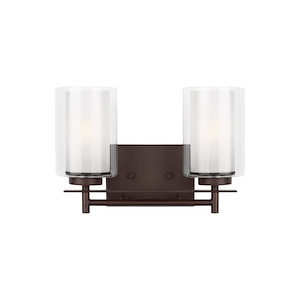 Haul Fron - 13.25 inch 18.6W 2 LED Bathroom Light Fixture - 1248654