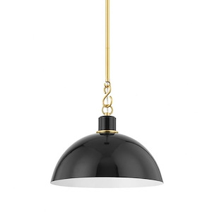 Myrtle Street - 1 Light Small Pendant-9.25 Inches Tall and 13 Inches Wide - 1281744