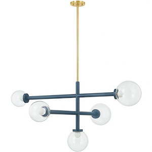 Maypole Piece - 5 Light Chandelier-21 Inches Tall and 43.25 Inches Wide - 1332881