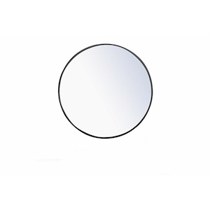 Rilstone Road - Round Metal Frame Mirror-24 Inches Tall and 24 Inches Wide - 1300398