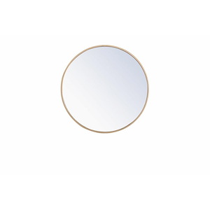 Rilstone Road - Round Metal Frame Mirror-24 Inches Tall and 24 Inches Wide - 1300242