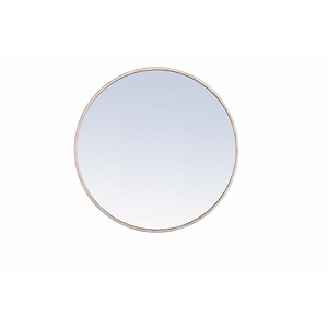 Rilstone Road - Round Metal Frame Mirror-24 Inches Tall and 24 Inches Wide - 1300286