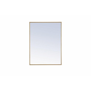 Rilstone Road - Metal Frame Rectangle Mirror-32 Inches Tall and 24 Inches Wide - 1300288