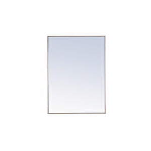 Rilstone Road - Metal Frame Rectangle Mirror-32 Inches Tall and 24 Inches Wide - 1300399