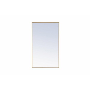 Rilstone Road - Metal Frame Rectangle Mirror-40 Inches Tall and 24 Inches Wide - 1300264