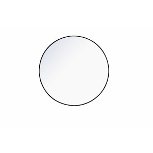Rilstone Road - Round Metal Frame Mirror-32 Inches Tall and 32 Inches Wide - 1300283