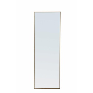 Rilstone Road - Metal Frame Rectangle Mirror-60 Inches Tall and 18 Inches Wide - 1300568