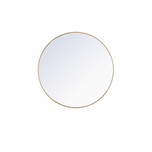 Rilstone Road - Round Metal Frame Mirror-42 Inches Tall and 42 Inches Wide - 1300279