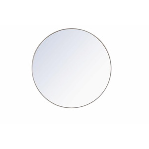 Rilstone Road - Round Metal Frame Mirror-48 Inches Tall and 48 Inches Wide - 1300342