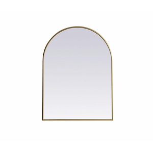 Spinnals Grove - Metal Frame Arch Mirror In Modern Style-36 Inches Tall and 27 Inches Wide - 1300538