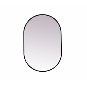 Keats Limes - Metal Frame Oval Mirror In Modern Style-30 Inches Tall and 20 Inches Wide - 1300123