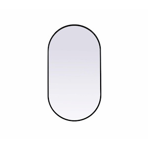 Keats Limes - Metal Frame Oval Mirror In Modern Style-36 Inches Tall and 20 Inches Wide - 1300135