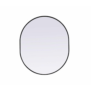 Keats Limes - Metal Frame Oval Mirror In Modern Style-36 Inches Tall and 30 Inches Wide - 1300268