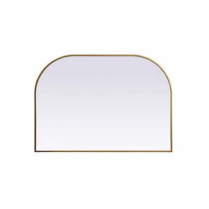 Edgehill Croft - Metal Frame Arch Mirror In Modern Style-30 Inches Tall and 42 Inches Wide - 1300083