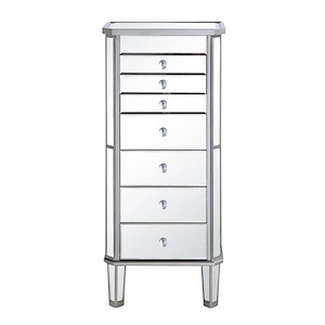 Back Aston View - Jewelry Armoire In Back Aston Viewrary Style-40.5 Inches Tall and 12 Inches Wide - 1302878