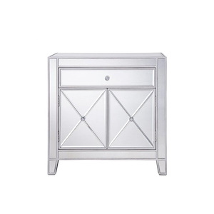 Back Aston View - 1 Drawer 2 Doors Cabinet In Back Aston Viewrary Style-28.3 Inches Tall and 13.5 Inches Wide - 1302886