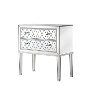 Loxley South - 2 Drawer Nightstand In Modern Style-34 Inches Tall and 16 Inches Wide - 1302908