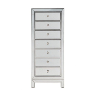 Loxley South - 7 Drawer Lingere Chest In Modern Style-42 Inches Tall and 15 Inches Wide - 1302999
