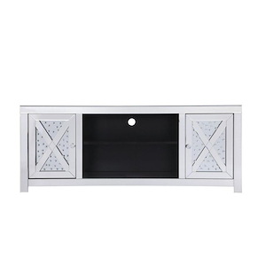 Warren Gait - Mirrored TV Stand In Contemporary Style-23.5 Inches Tall and 16 Inches Wide - 1302958