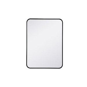 Lytton By-Pass - Soft Corner Rectangular Mirror In Modern Style-30 Inches Tall and 22 Inches Wide - 1302812