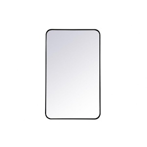 Lytton By-Pass - Soft Corner Rectangular Mirror In Modern Style-36 Inches Tall and 22 Inches Wide - 1302813