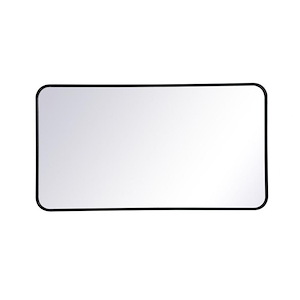 Lytton By-Pass - Soft Corner Rectangular Mirror In Modern Style-40 Inches Tall and 22 Inches Wide - 1302814