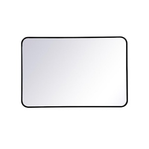 Lytton By-Pass - Soft Corner Rectangular Mirror In Modern Style-36 Inches Tall and 24 Inches Wide - 1302816