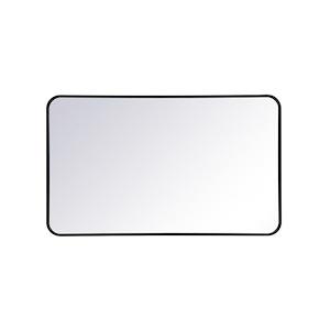Lytton By-Pass - Soft Corner Rectangular Mirror In Modern Style-40 Inches Tall and 24 Inches Wide - 1302817